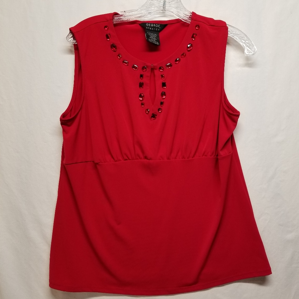 George Stretch, L (12/14) sleeveless red top